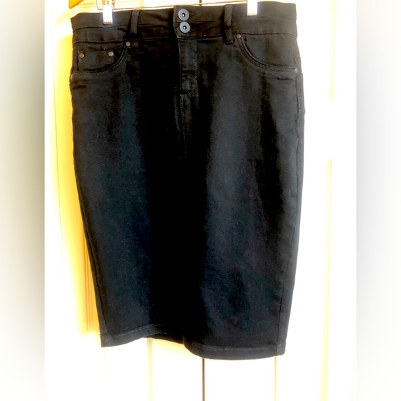 Suko Black Jean Skirt - Picture 6 of 8